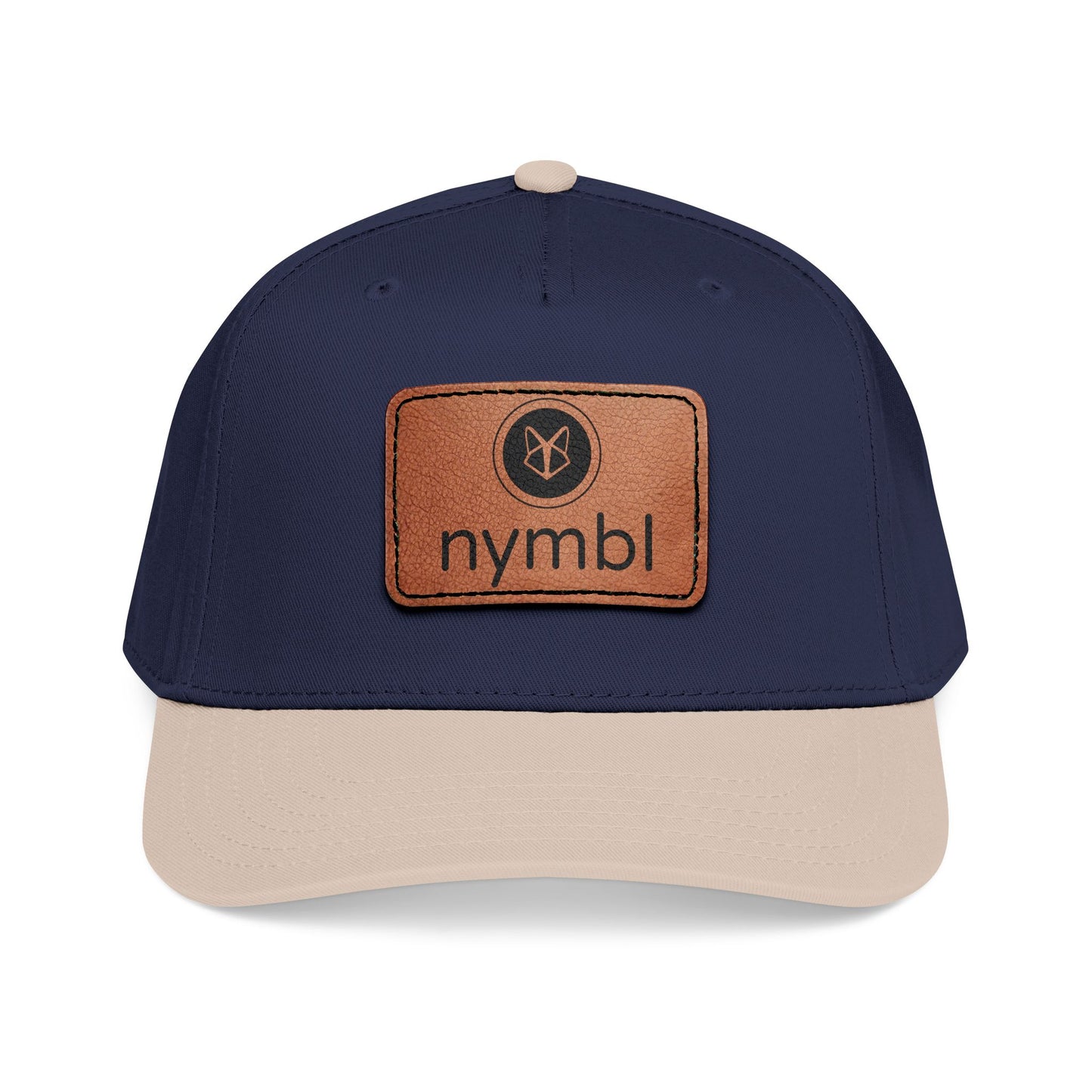 Nymbl Leather Patch Baseball Cap - Mid-Profile Hat
