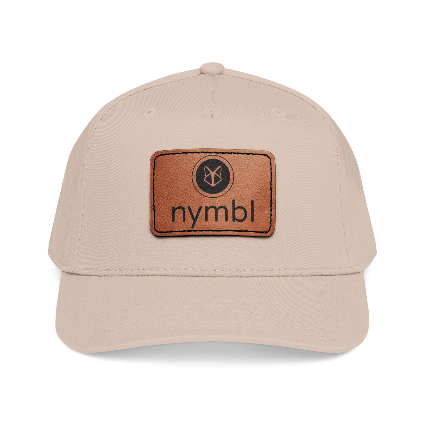 Nymbl Leather Patch Baseball Cap - Mid-Profile Hat