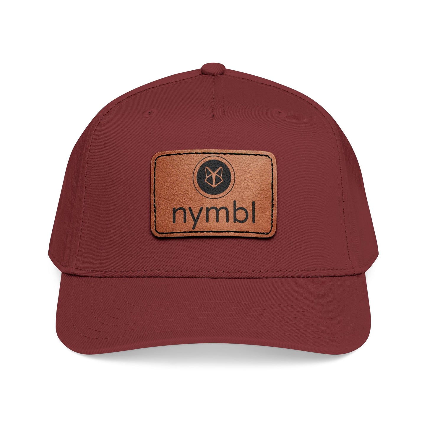 Nymbl Leather Patch Baseball Cap - Mid-Profile Hat