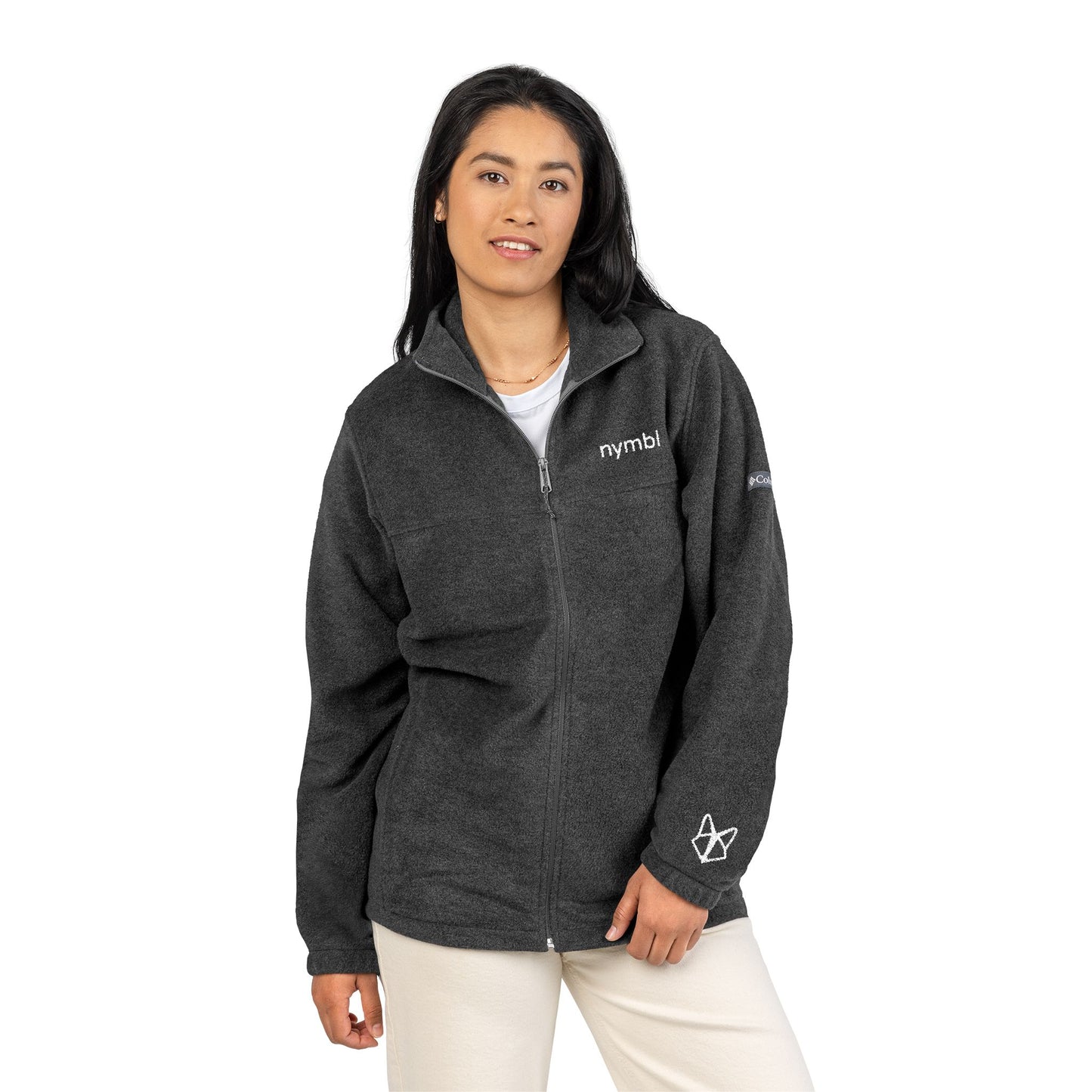 Nymbl Columbia Embroidered Fleece Jacket – Unisex