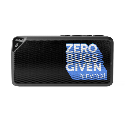 Nymbl Bluetooth Speaker — “Zero Bugs Given” Tech Gadget Speaker