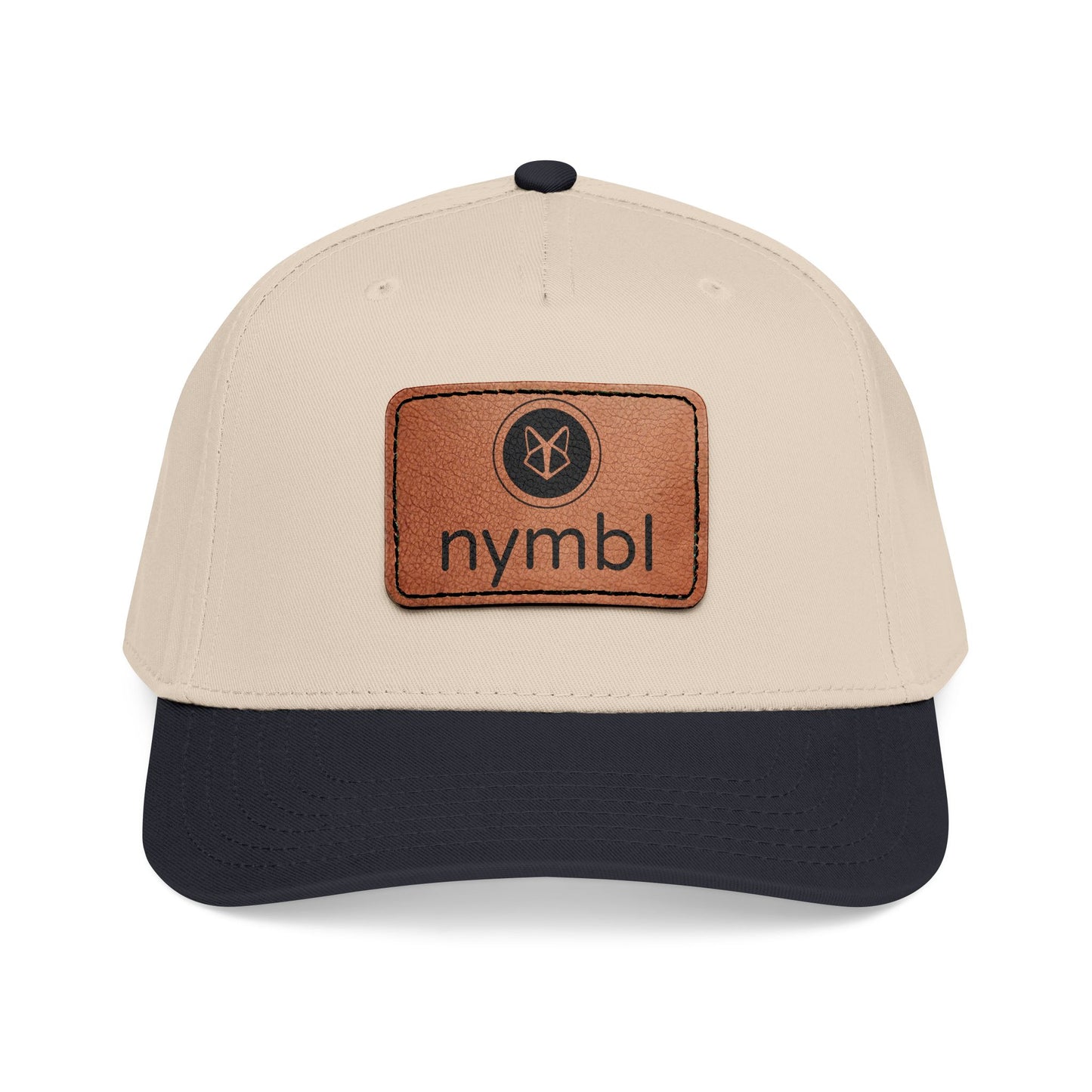 Nymbl Leather Patch Baseball Cap - Mid-Profile Hat