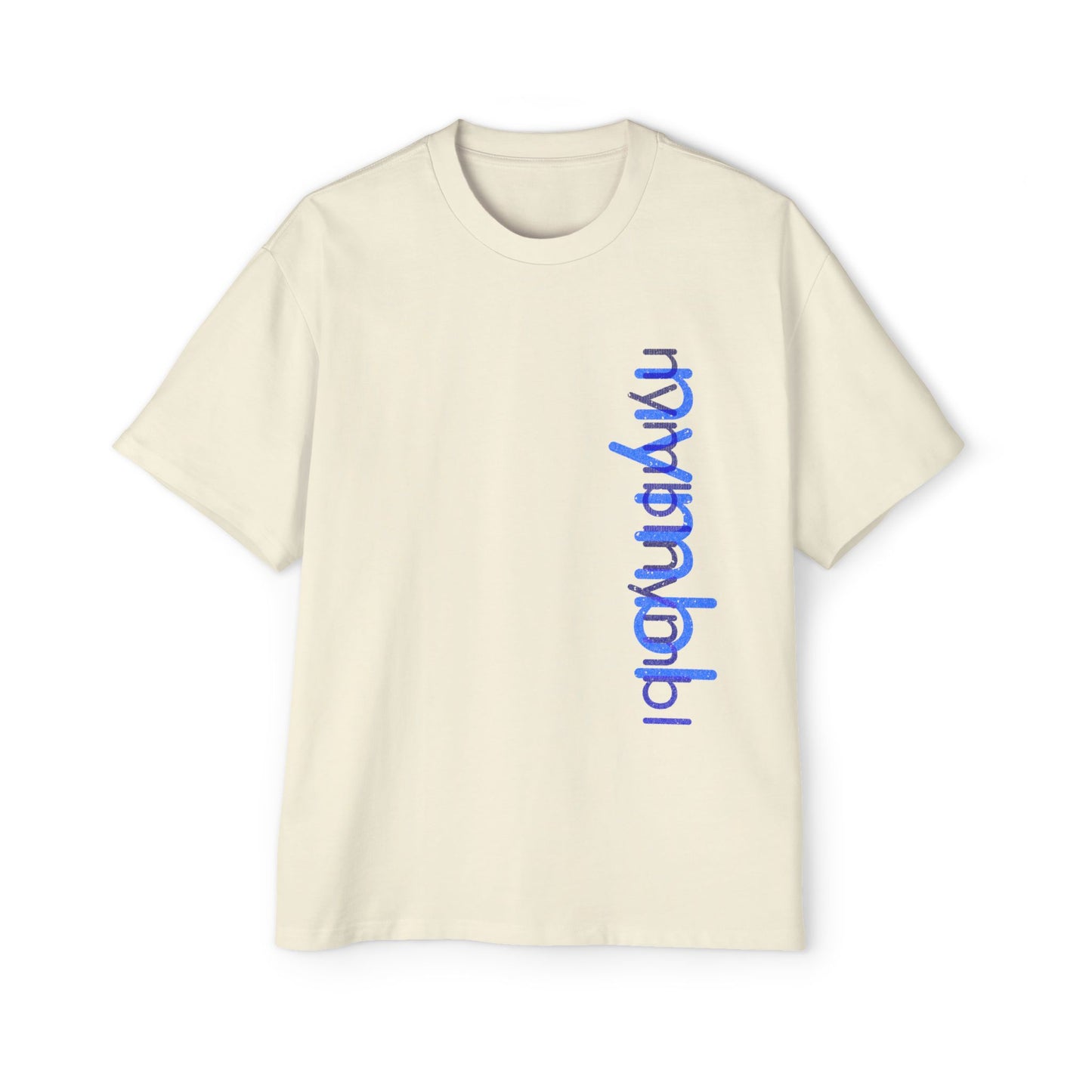 Nymbl Oversized Tee — Vertical Script Logo Unisex