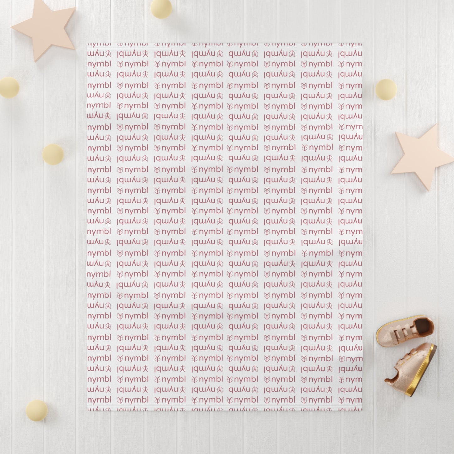 Nymbl Pink Baby Blanket — Soft Fleece Infant Throw