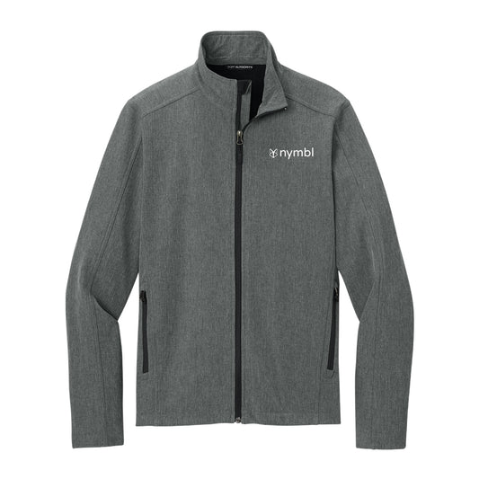 Nymbl Embroidered Soft Shell Jacket — Men's Lightweight Windproof Coat