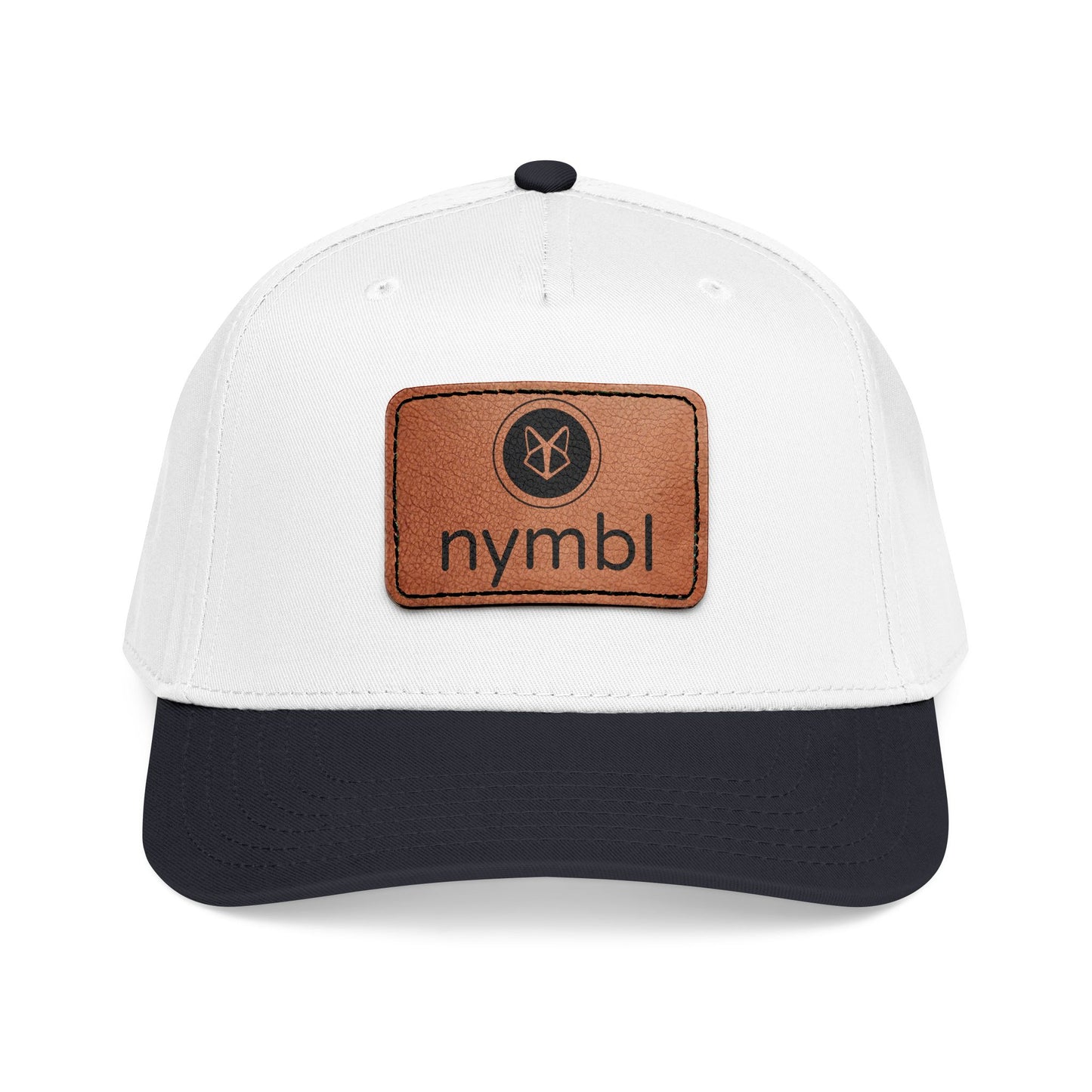 Nymbl Leather Patch Baseball Cap - Mid-Profile Hat