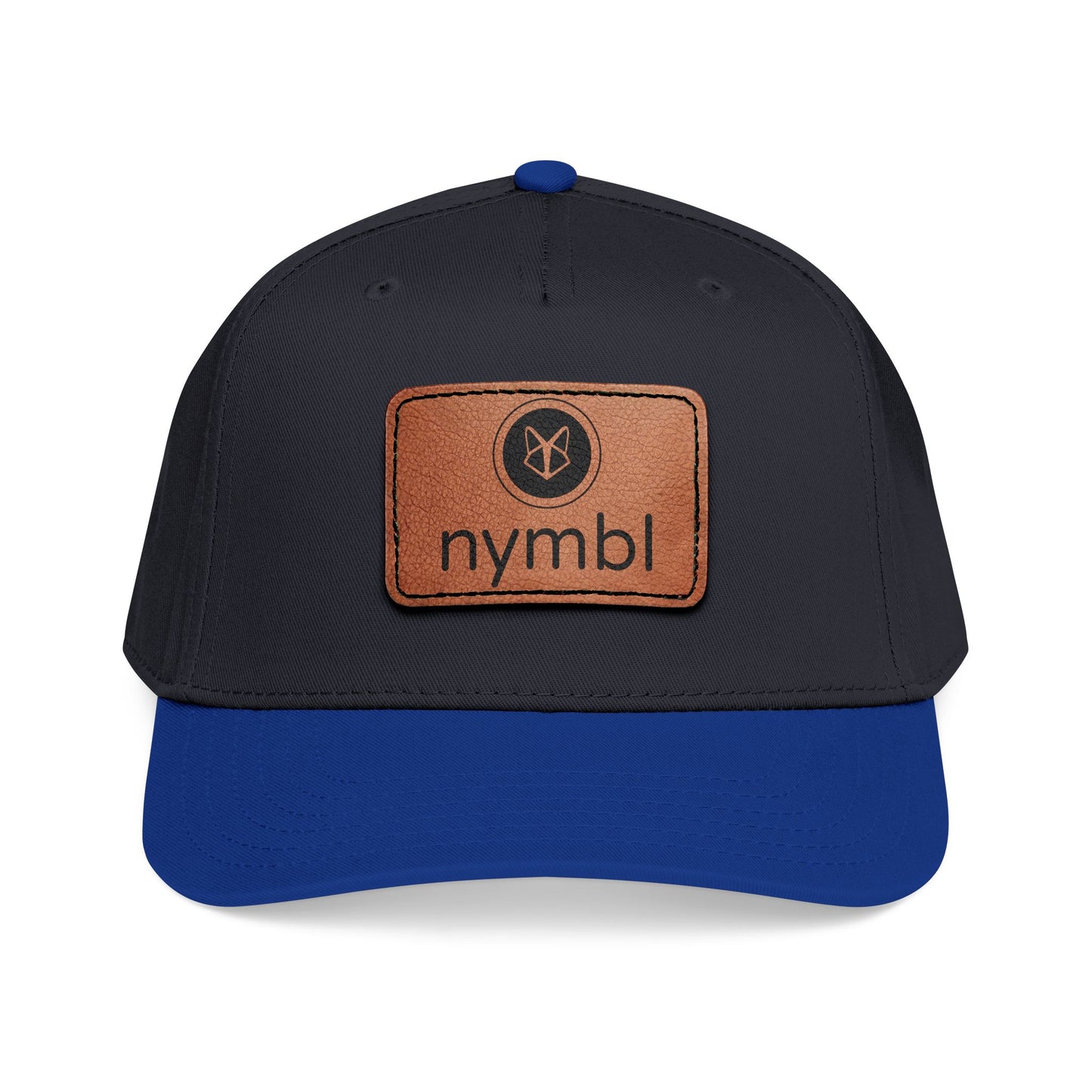 Nymbl Leather Patch Baseball Cap - Mid-Profile Hat