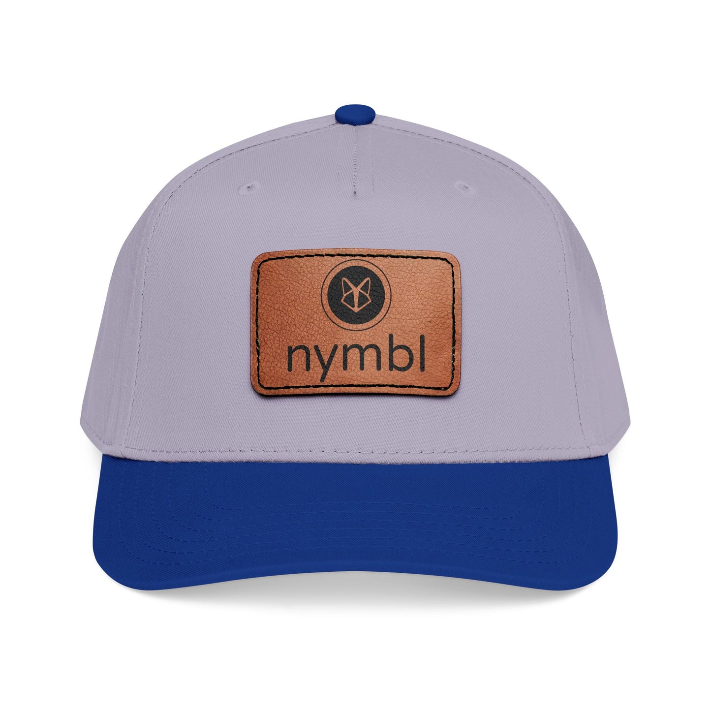 Nymbl Leather Patch Baseball Cap - Mid-Profile Hat