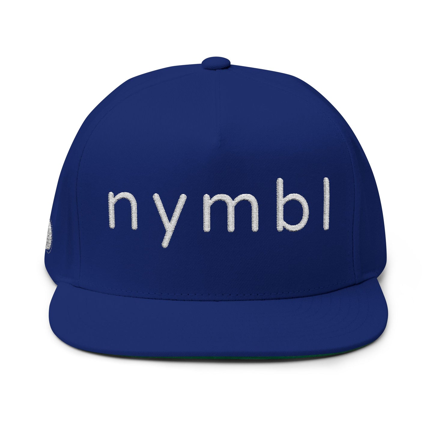 Nymbl Embroidered Flat Bill Cap — Snapback Hat
