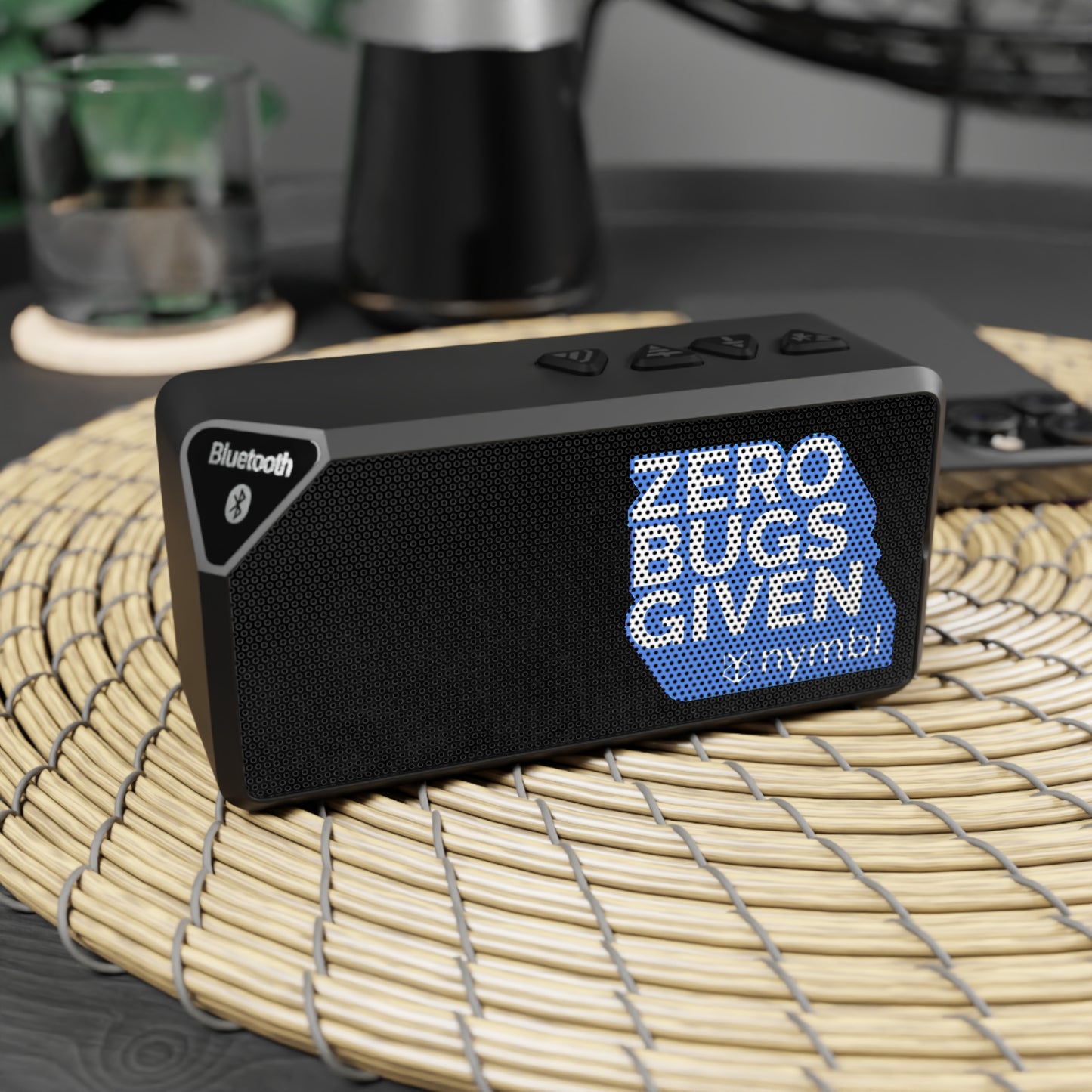 Nymbl Bluetooth Speaker — “Zero Bugs Given” Tech Gadget Speaker