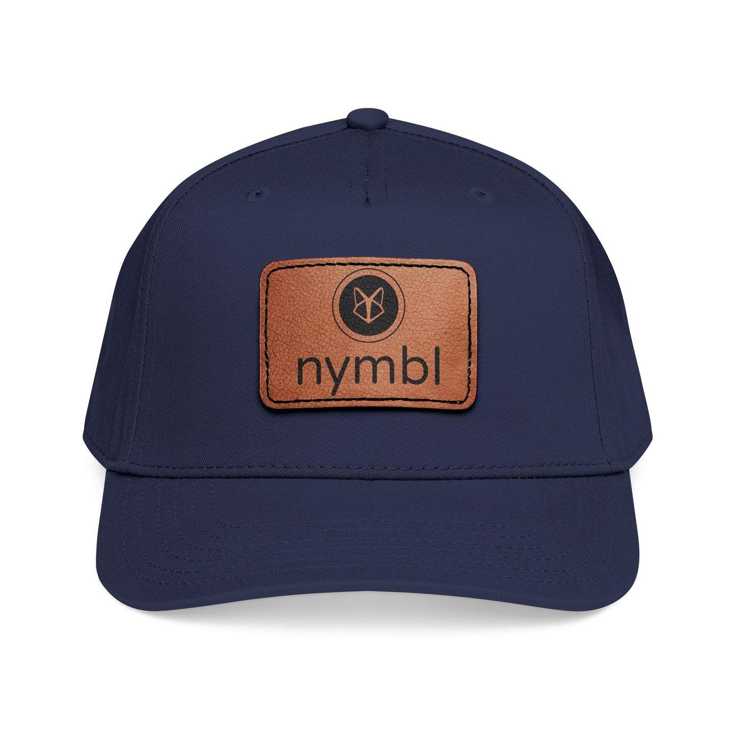Nymbl Leather Patch Baseball Cap - Mid-Profile Hat