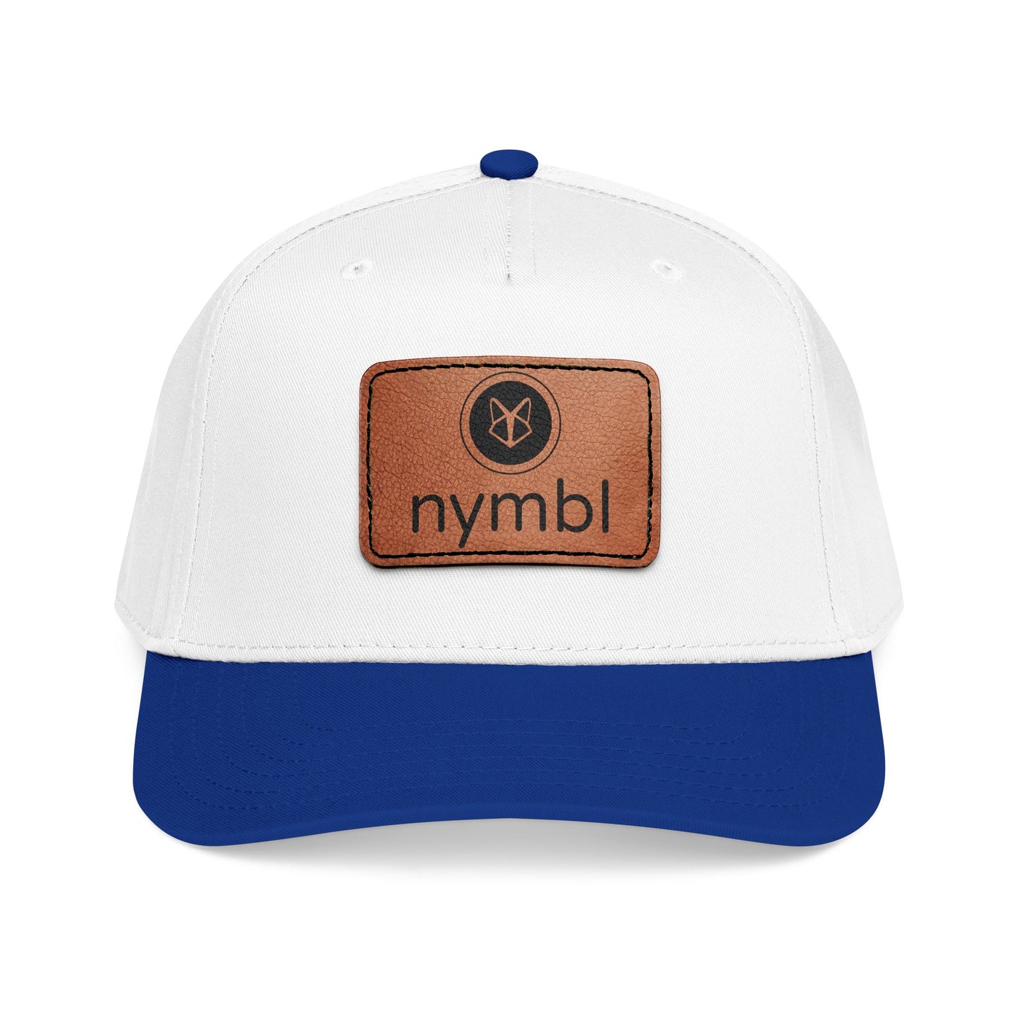 Nymbl Leather Patch Baseball Cap - Mid-Profile Hat