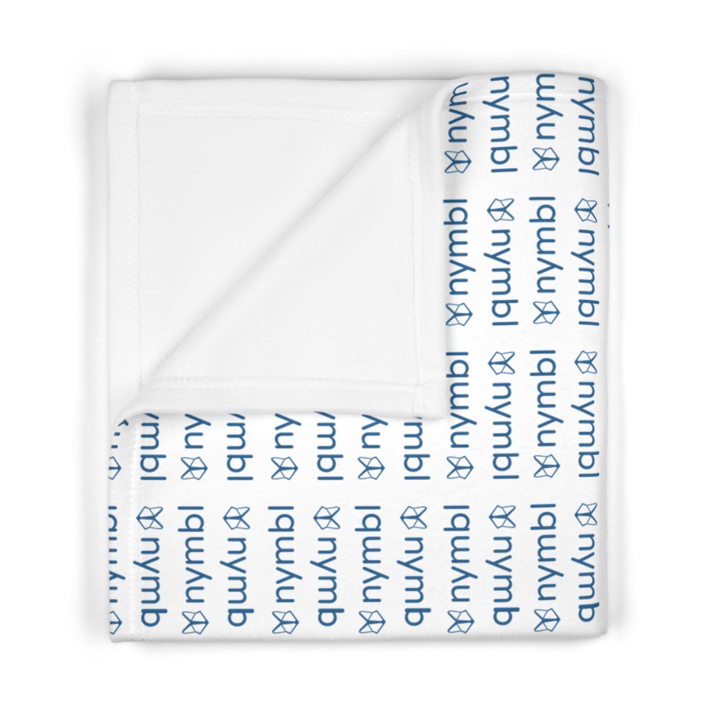 Nymbl Blue Baby Blanket — Soft Fleece Infant Throw