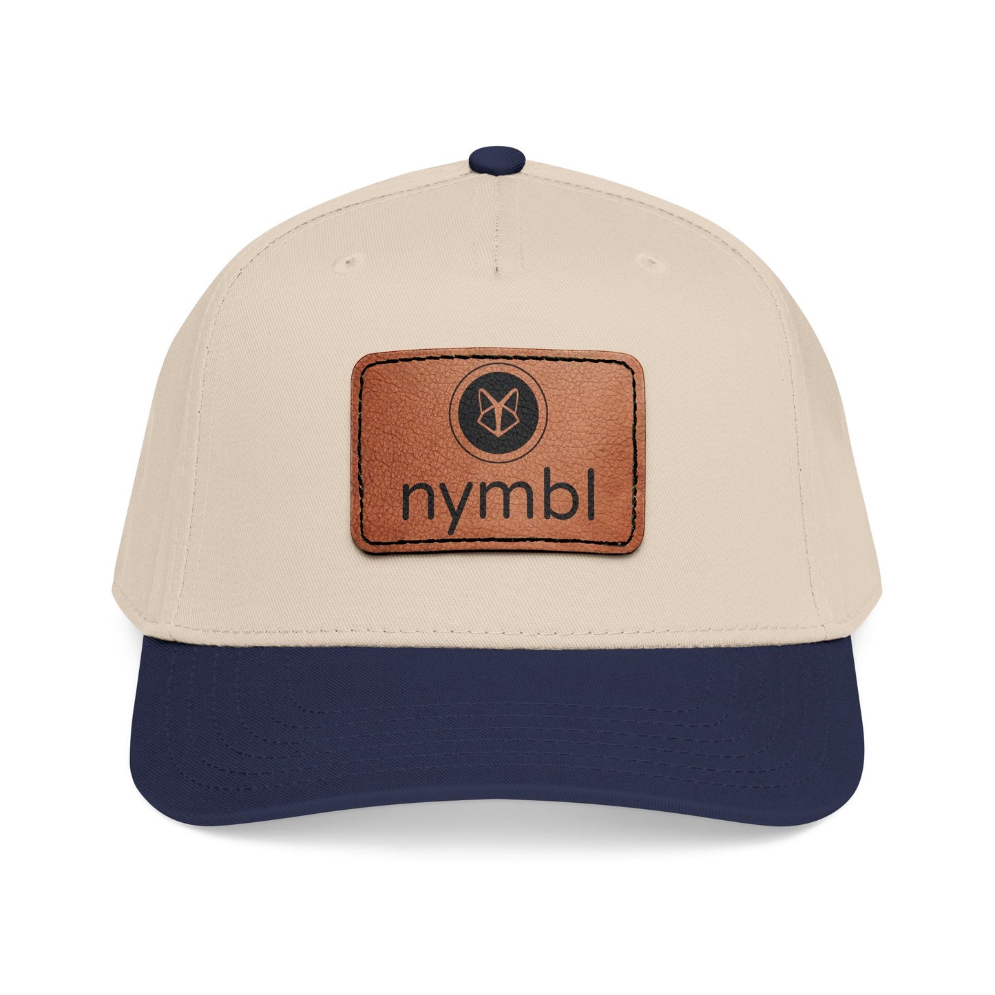 Nymbl Leather Patch Baseball Cap - Mid-Profile Hat