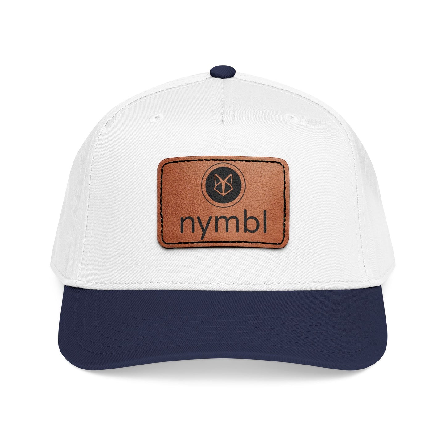 Nymbl Leather Patch Baseball Cap - Mid-Profile Hat