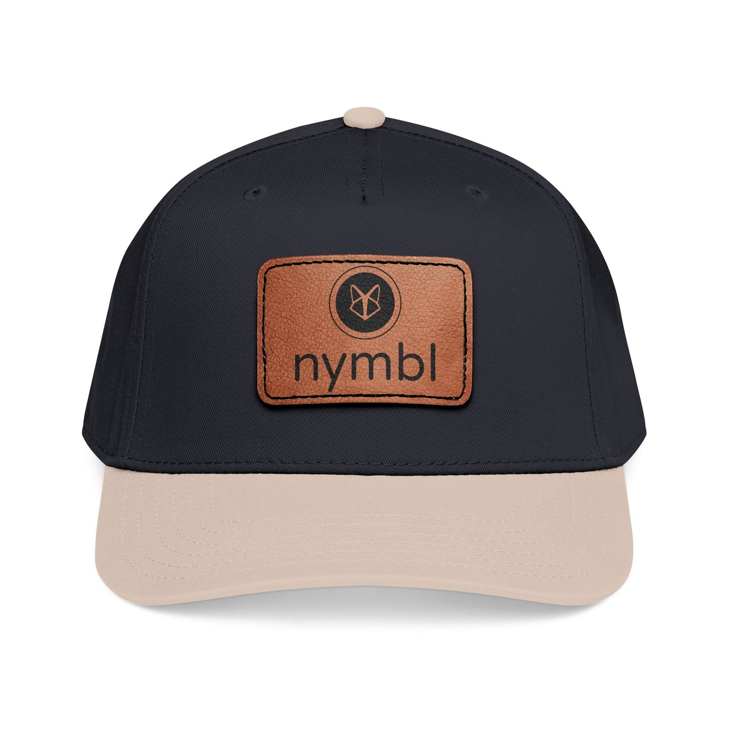Nymbl Leather Patch Baseball Cap - Mid-Profile Hat