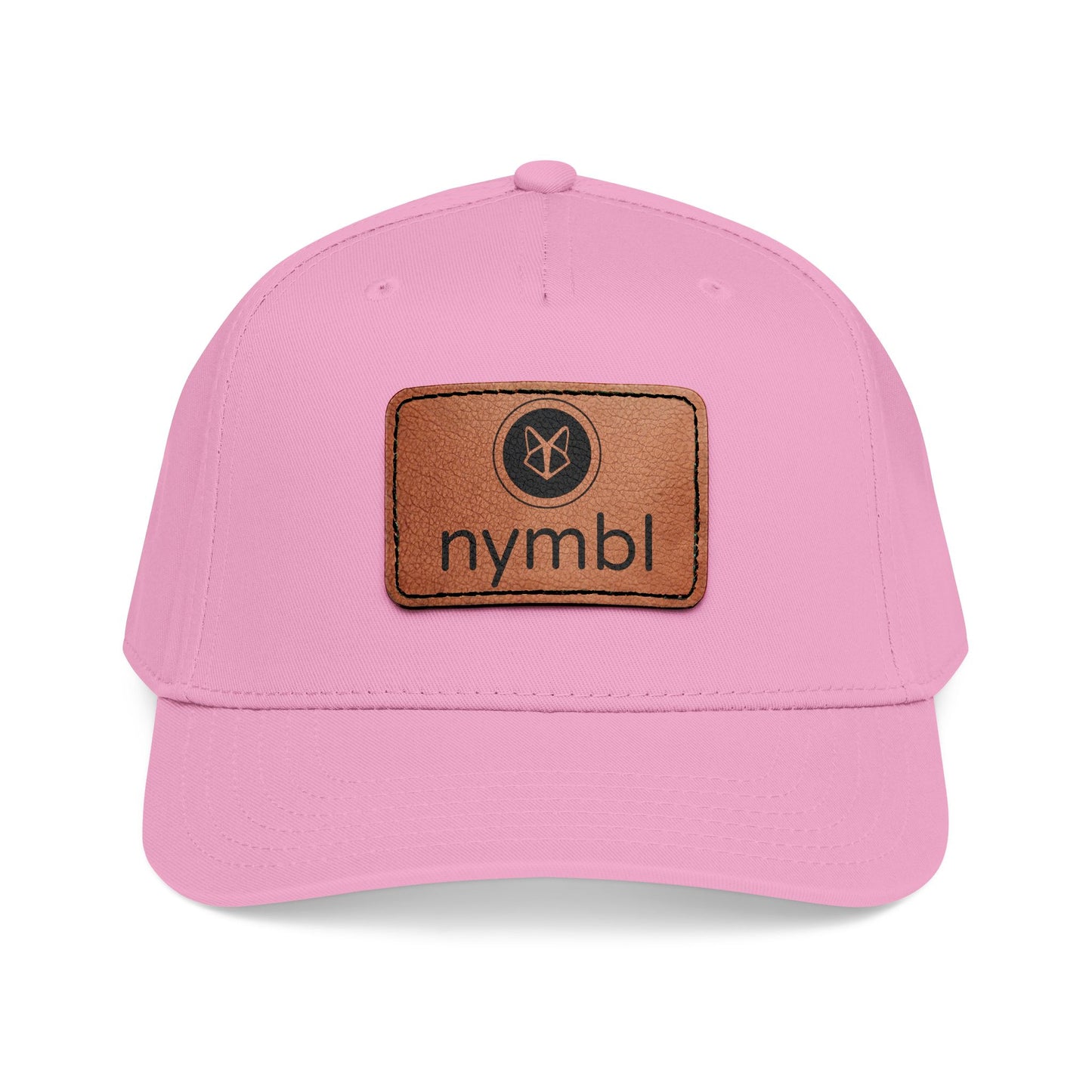 Nymbl Leather Patch Baseball Cap - Mid-Profile Hat