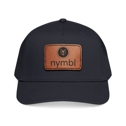 Nymbl Leather Patch Baseball Cap - Mid-Profile Hat