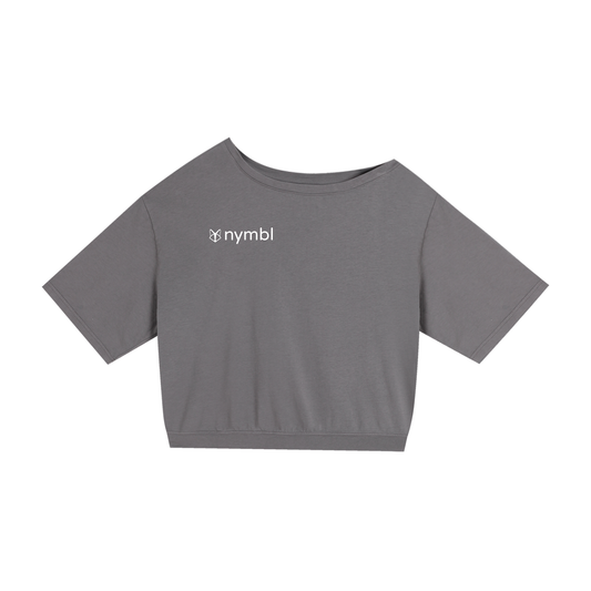 Asymmetric Shoulder Oversized Cotton T-Shirt
